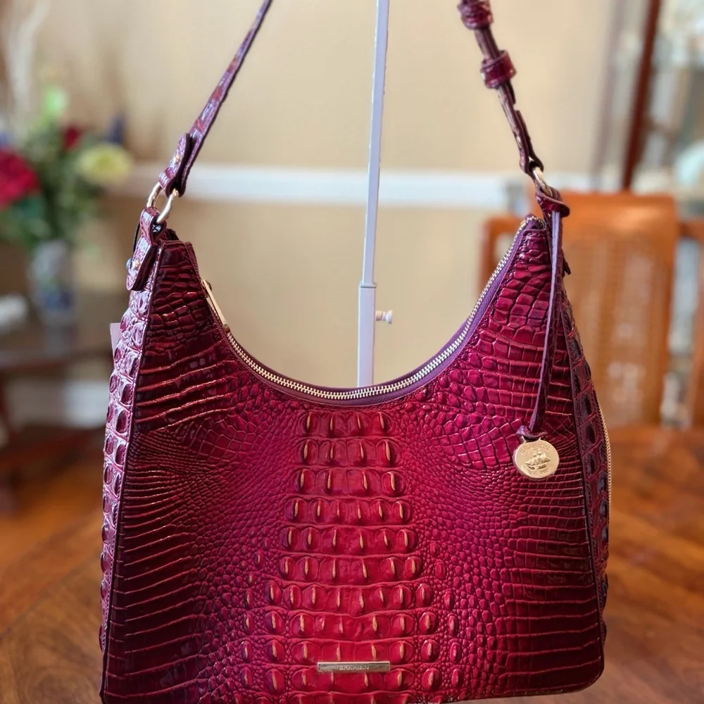 NWT Brahmin Tabitha Ruby Ombré Melbourne Shoulder Bag